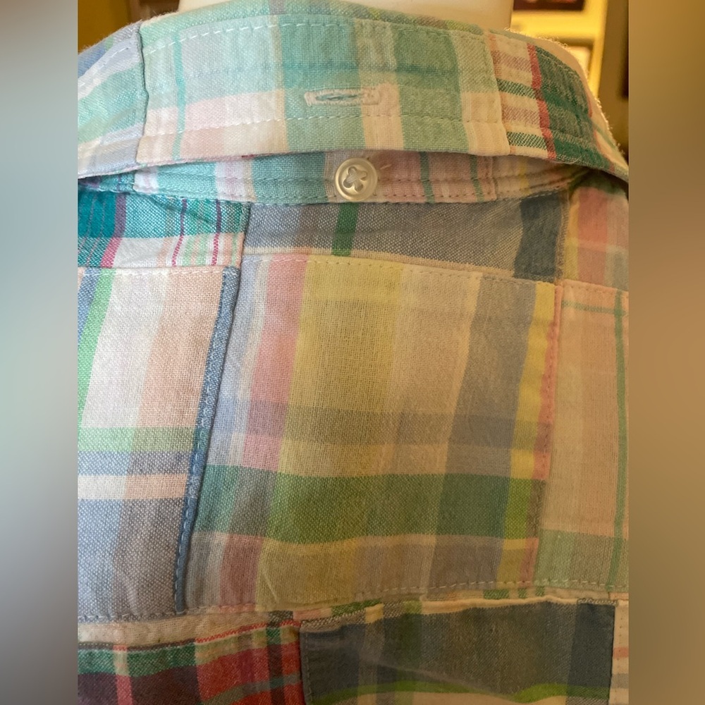 Ralph Lauren Multicolor Patchwork Plaid Sleeveles… - image 5